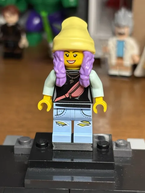 LEGO Hidden Side Minifigure Parker L Jackson hs019 Yellow Beanie