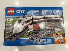 Lego 60051 High-Speed Passenger Train - Incomplete w/ Rails and Manuals
