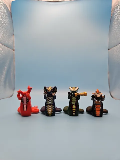 LEGO Ninjago Serpentine General Lot - 4 W/ Cracks - See Description