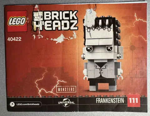 LEGO BRICK HEADZ Frankenstein # 40422 Instructions Manual ONLY