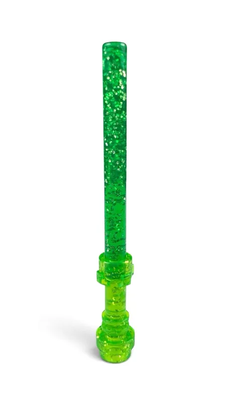 Official Lego Unreleased Color Monochrome Trans Green Minifig Glitter Lightsaber