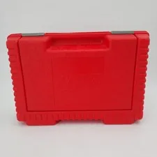 Vintage 1984 Authentic LEGO Red Hard Plastic Carrying Case Made in USA