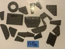 Lego Parts Lot Black Plates