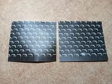 LEGO LOT 2 DARK GRAY LAMINATED PAPER ROOF SHINGLES PATTERN 9X10 #4709