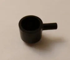 Lego x1 Black Minifigure Utensil Saucepan, 4529 (028-100)