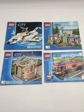 Lego City Instruction Assembly Manuals Only Lot Of 4 Space Shuttle Fire Truck PD