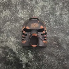 2001 Lego Bionicle Infected Kanohi Mask - Black Rusted Hau 32505 Muaka Kane ra