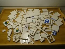 LEGO White Walls Angles Slopes Lot
