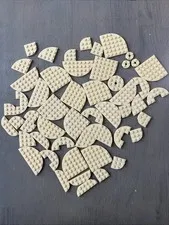 LEGO Plate Round Tan Assorted Bulk Lot 52 4073 18646 30357 4032