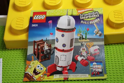 LEGO (3831) SpongeBob SP, Rocket Ride, Used, 100% Complete W/Manual, No Box