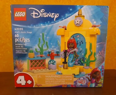 Lego Disney 43235 Ariel's Music Stage Building Toy NIB 60 pieces Little Mermaid