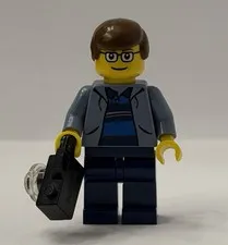 LEGO Spider-Man Peter Parker 2 Sand Blue Jacket Minifigure Spd007 From Set 4851