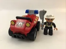 Lego Duplo Red ATV 4 Wheeler Fire Chief Axe Replacement 5pcs