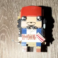 LEGO BrickHeadz Jack Sparrow Pirates of the Caribbean Minifigure Custom Printed