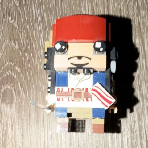LEGO BrickHeadz Jack Sparrow Pirates of the Caribbean Minifigure Custom Printed