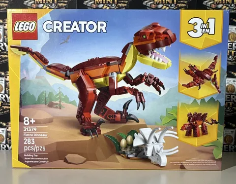 LEGO Creator 3-in-1 Fierce Dinosaur 31379 T-Rex New Sealed 283 PCS