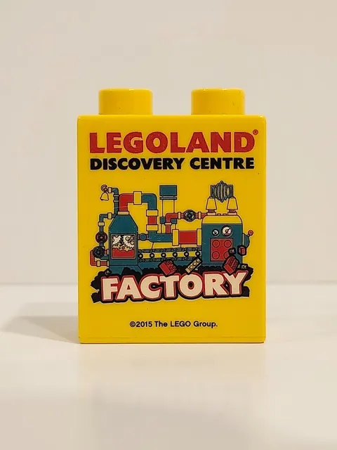 LEGO DUPLO - 2015 Legoland Discovery Centre Factory - 1 x 2 x 2 Yellow Brick