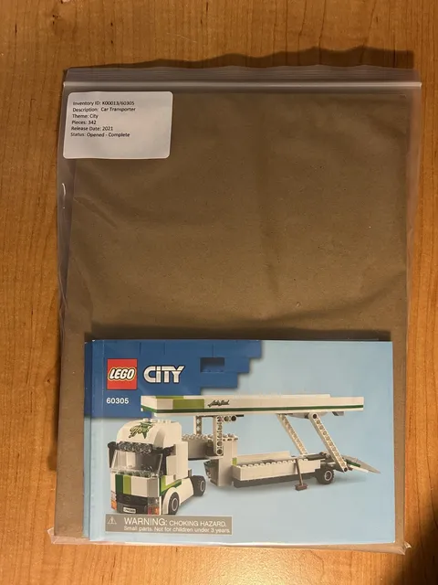 LEGO CITY: Car Transporter (60305) - Complete with Manual and Minifigures
