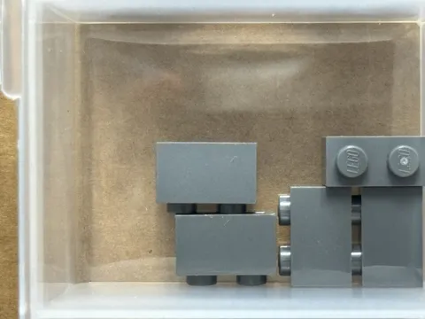 LEGO Parts - Dark Bluish Gray Brick 1 x 2 - No 3004 - QTY 5