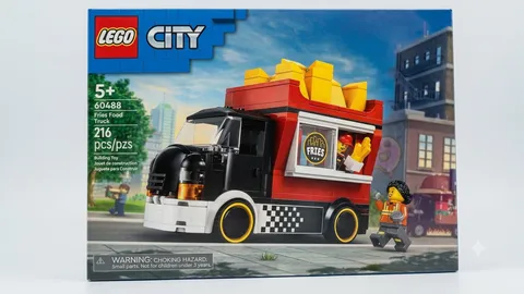 LEGO City Fries Food Truck Set 60488 Pretend Play Building Toy Kids New