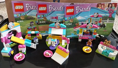 LEGO Friends Puppy Pampering 41302 45-Piece Set Dog Show w/ Instructions