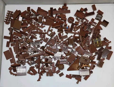 LEGO Brown Bricks Bulk Lot 20  (1 Lb 5oz) Color Sorted bulk Parts