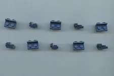 LEGO x 10 Dark Blue Bracket 1 x 2 - 1 x 2 Inverted 99780