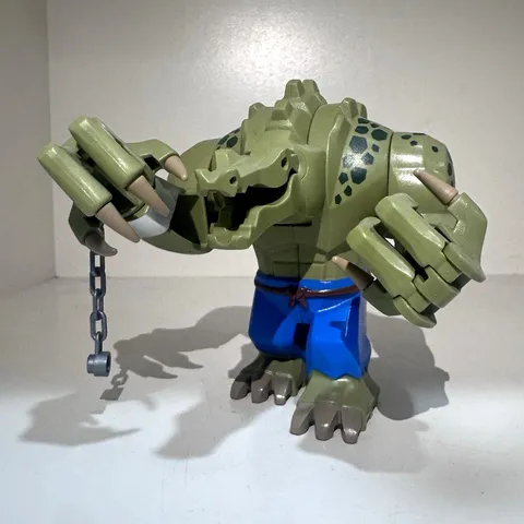 ⁠LEGO Batman Movie KILLER CROC Bigfig - 100% Complete with Chain & Claws sh0321
