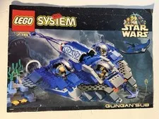 Lego Star Wars Gungan Sub (7161) MANUALS ONLY Instruction Booklet