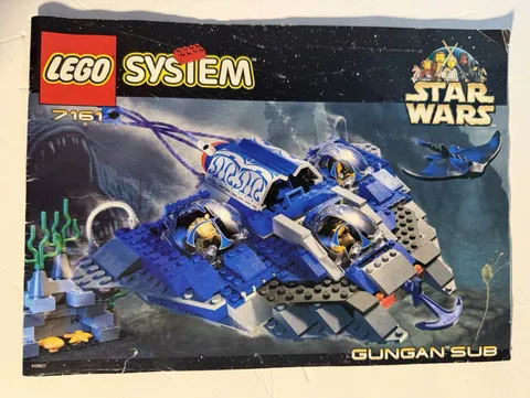 Lego Star Wars Gungan Sub (7161) MANUALS ONLY Instruction Booklet