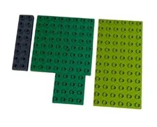 LEGO Duplo Building Plates Set 5 Pieces Green & Lime flat plates