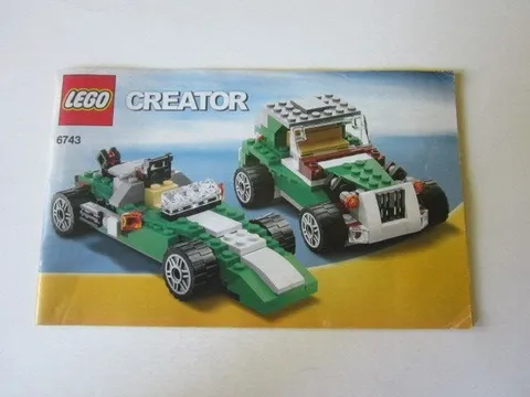 Lego Building Instructions Creator 6743 Race Car