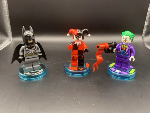 LEGO Dimensions Batman Joker Harley Quinn Lot DC Comics Toy Tag Discs Included