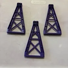 Lego 64449 Purple Support 1 x 6 x 10 Girder Triangular - (Lot of 3)