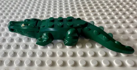 LEGO Alligator / Crocodile with 20 Teeth with Yellow Eyes 18904c01pb01