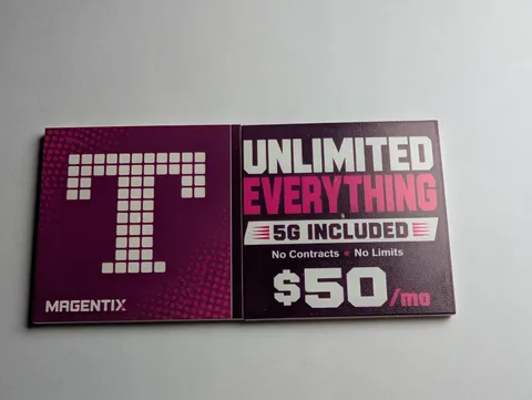 T-Mobile Parody Billboard Custom printed original LEGO® brick two 6x6 tiles