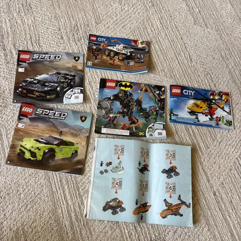 Lego Kit Manuals 76899 Speed Champs 60225 City 76117 Batman 60179 60196 Artic