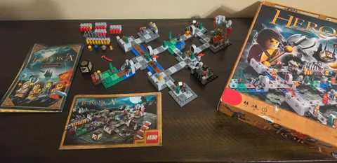 Lego Heroica "Fortaan" 3860 Board Game 100% Pieces, Box, Instructions, No Rules