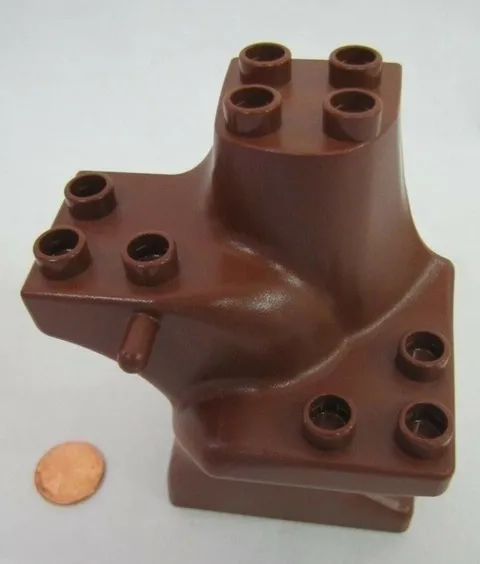 Lego Duplo BROWN TREE TRUNK PLANT BASE Segment for FOREST PLANT