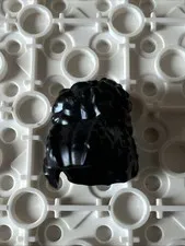 LEGO 53126 Black Minifigure, Hair Female Coiled with Large High Bun