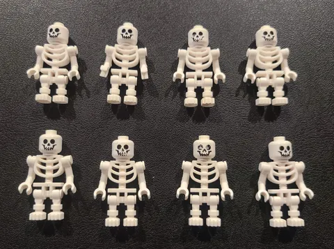 8 LEGO SKELETON LOT halloween minifig minifigure figure pirates castle toy