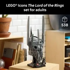 LEGO Icons The Lord of the Rings: Sauron's Helmet - Building Set for Adults