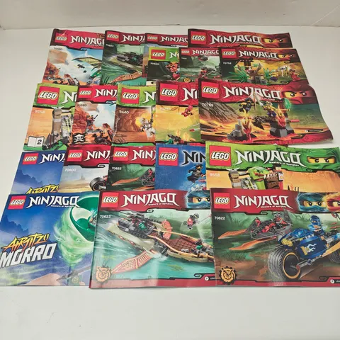 Lot of 20 LEGO Ninjago Instruction MANUALS ONLY