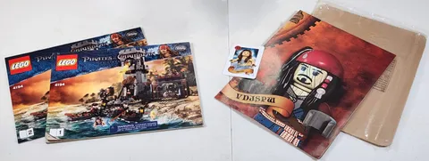 Lego 4194 Whitecap Bay Pirates of the Caribbean Instructions, Poster, & Card