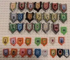 Retired Lego Nexo Knights Lot Of 37 Power Shields, 20 Shield Plates See Pics!