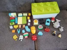 Lego Duplo 50 Piece Miscellaneous Lot With Box 