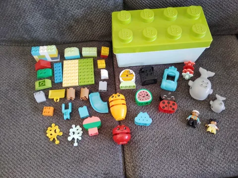 Lego Duplo 50 Piece Miscellaneous Lot With Box 