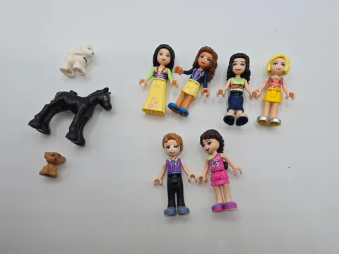 9 Pre-owned LEGO Friends Minidolls Minifigs