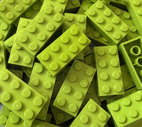 100% Authentic Lego Basic Bricks 2x4 Building Blocks 45 Pieces #3001