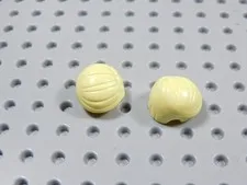 LEGO Lot of 2 Yellow Blonde Hair Short Combed to Side Minifig BJ